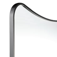 Zane Black Metal Floor Mirror Black