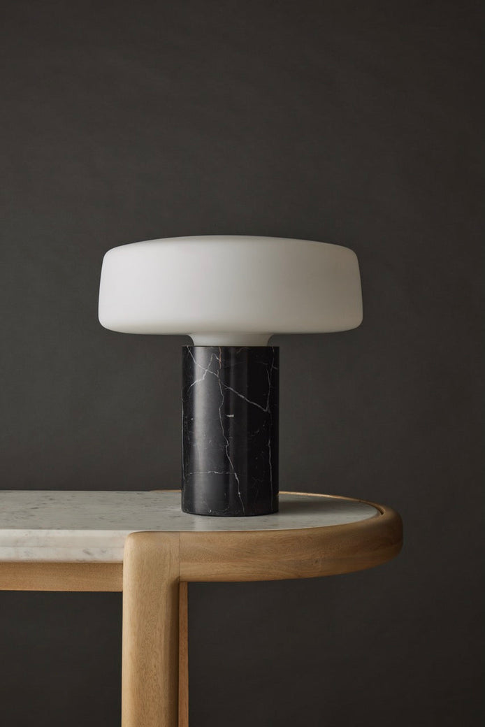 Grand Designs Chet Table Lamp Black & White