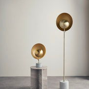 Grand Designs Owen Table Lamp Antique Brass & Cement