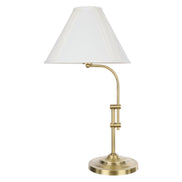 Society Home Reiss Table Lamp Antique Brass & White