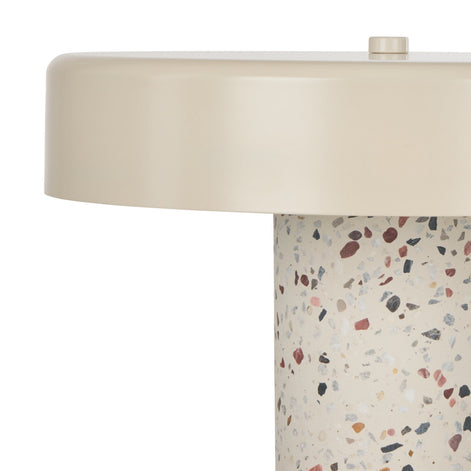 Amalfi Dario Terrazzo Table Lamp Multi-Coloured & White