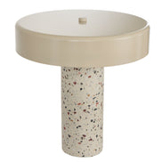 Amalfi Dario Terrazzo Table Lamp Multi-Coloured & White