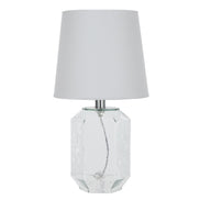 Society Home Daire Table Lamp White & Glass