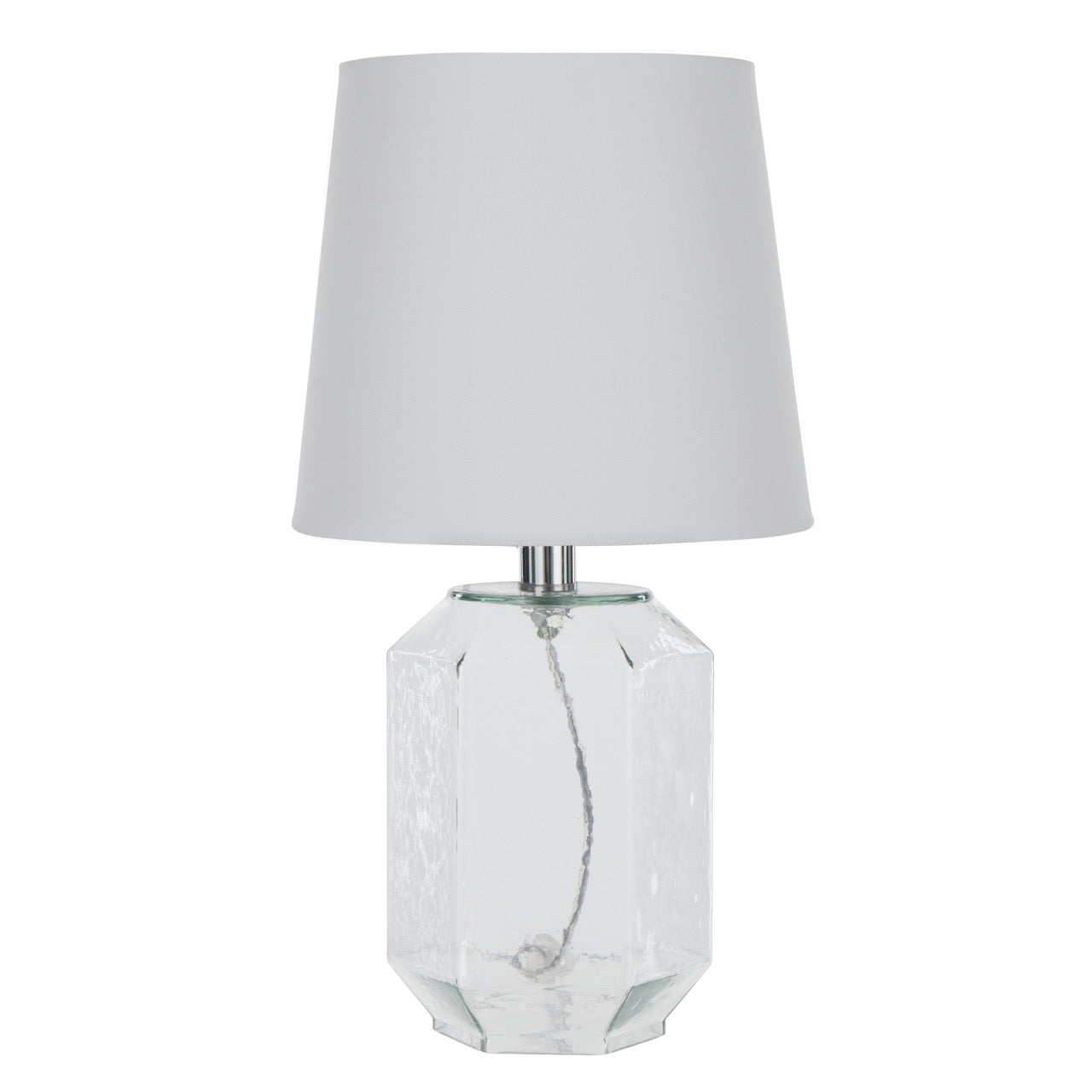 Society Home Daire Table Lamp White & Glass