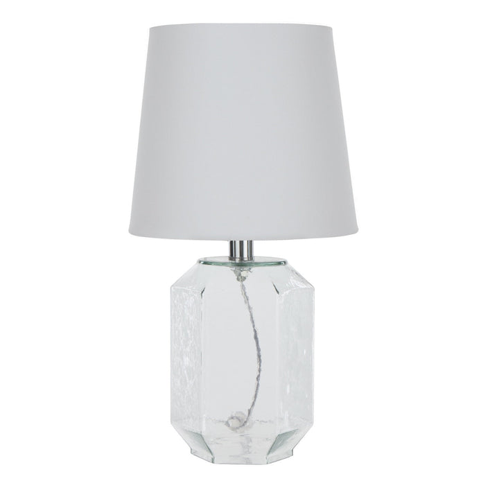 Society Home Daire Table Lamp White & Glass