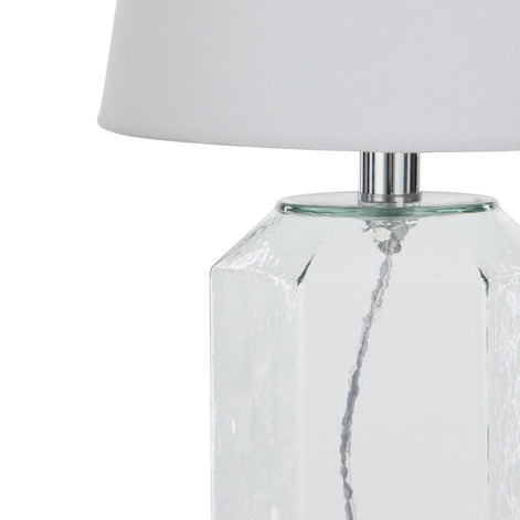 Society Home Daire Table Lamp White & Glass