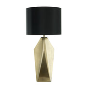 Duke Table Lamp Black & Antique Brass