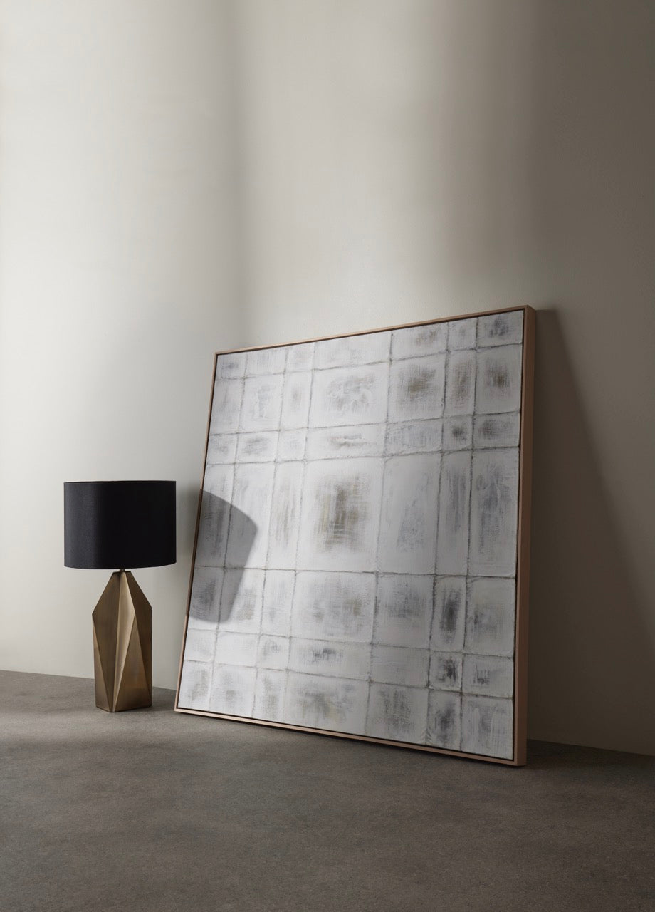 Duke Table Lamp Black & Antique Brass