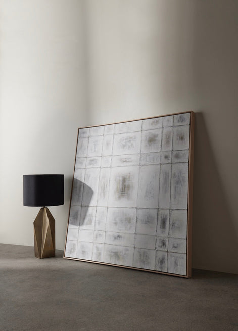 Duke Table Lamp Black & Antique Brass