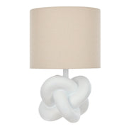 Amalfi Fia Knot Table Lamp Natural & White