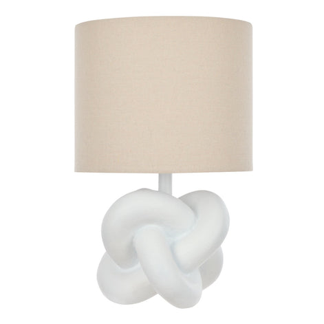 Amalfi Fia Knot Table Lamp Natural & White