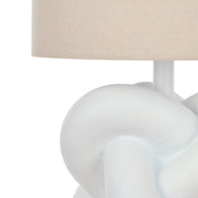 Amalfi Fia Knot Table Lamp Natural & White