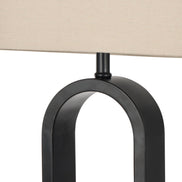 Amalfi Reed Table Lamp Taupe & Black