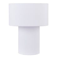 Emporium Hendrix Fabric Table Lamp White