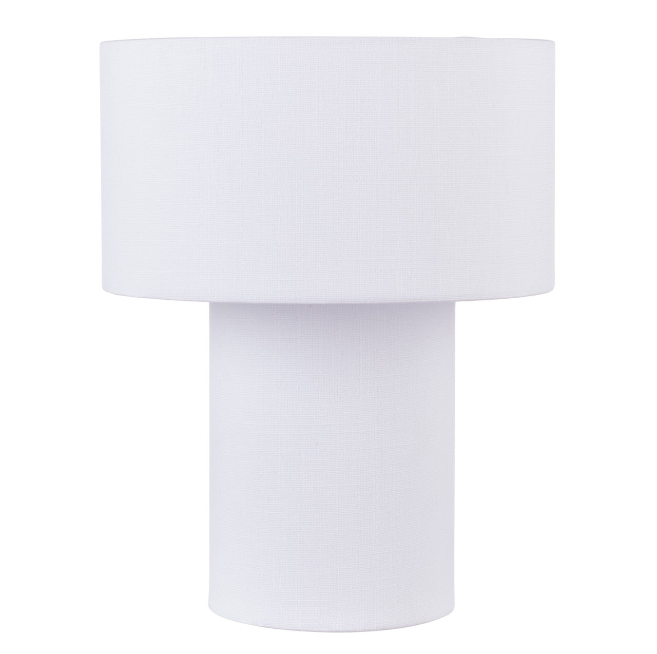 Emporium Hendrix Fabric Table Lamp White