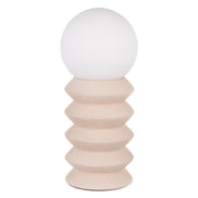 Amalfi Griffin Ceramic Table Lamp White & Oat
