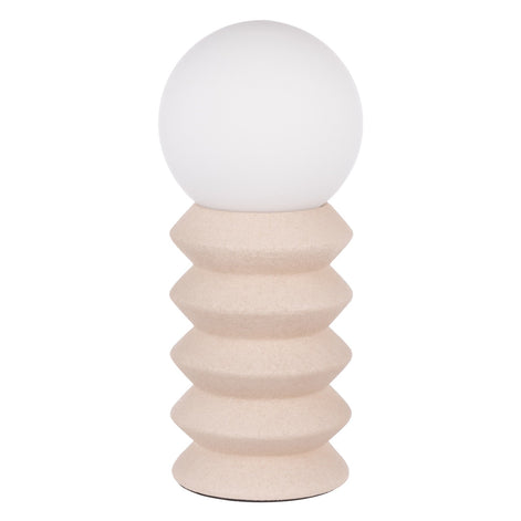 Amalfi Griffin Ceramic Table Lamp White & Oat
