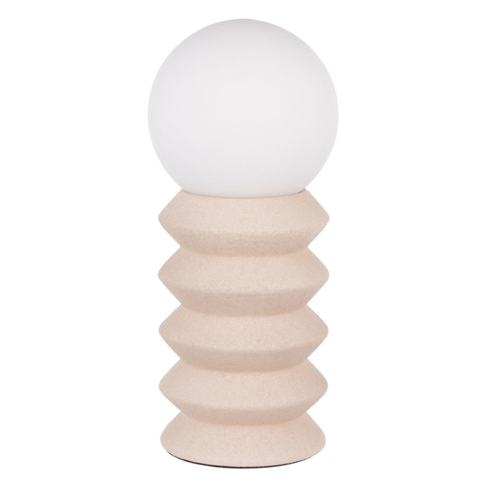 Amalfi Griffin Ceramic Table Lamp White & Oat
