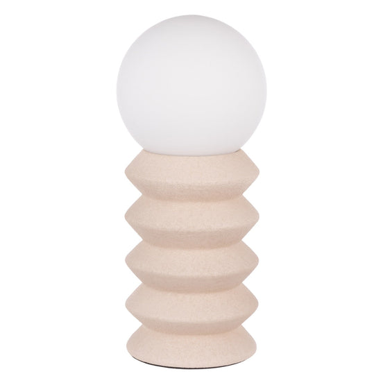 Amalfi Griffin Ceramic Table Lamp White & Oat