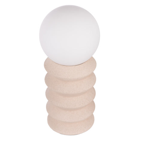 Amalfi Griffin Ceramic Table Lamp White & Oat