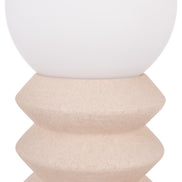 Amalfi Griffin Ceramic Table Lamp White & Oat