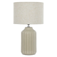 Society Home Dovie Ceramic Table Lamp Oat & Cream