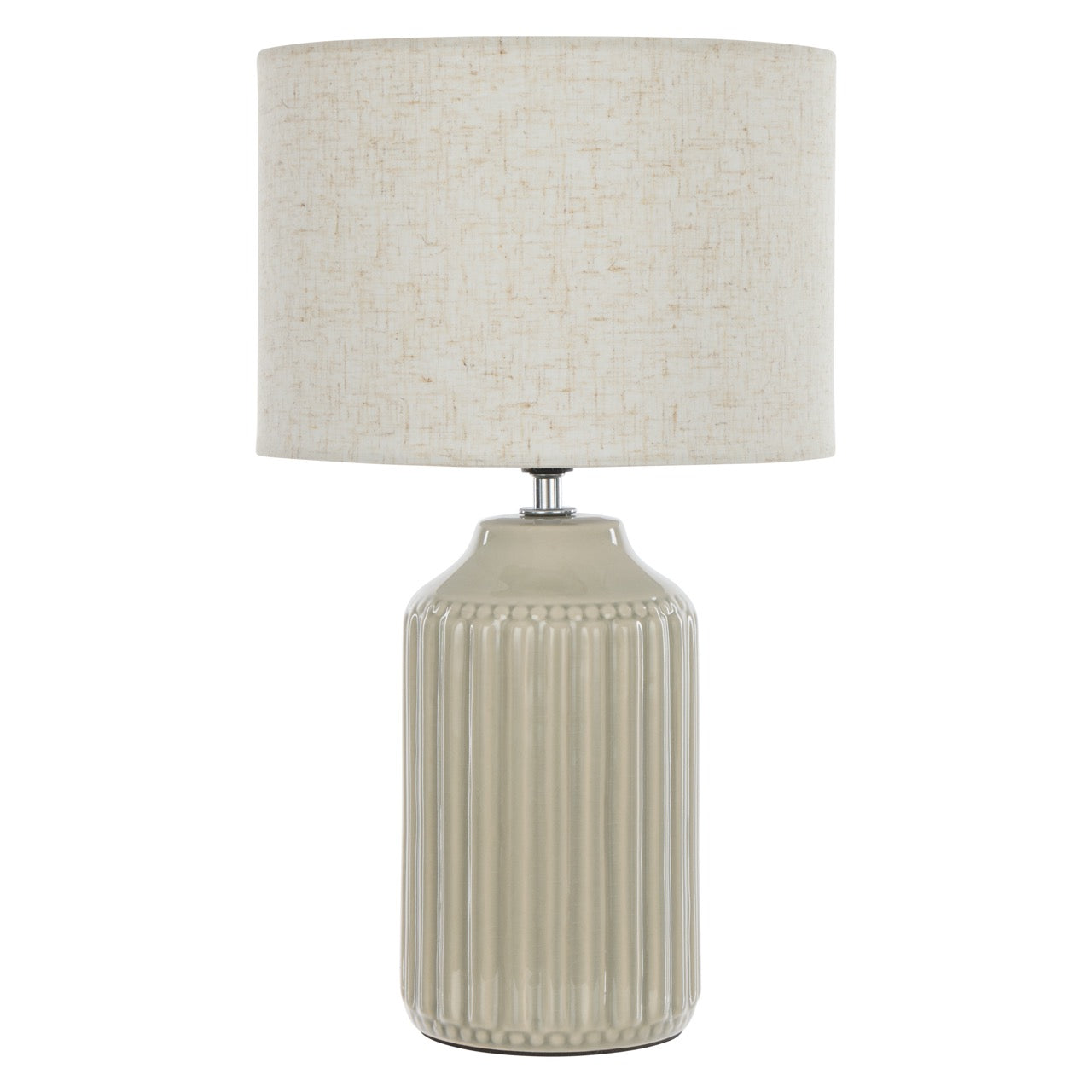 Society Home Dovie Ceramic Table Lamp Oat & Cream