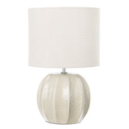 Amalfi Willa Ceramic Table Lamp Taupe & Light Green