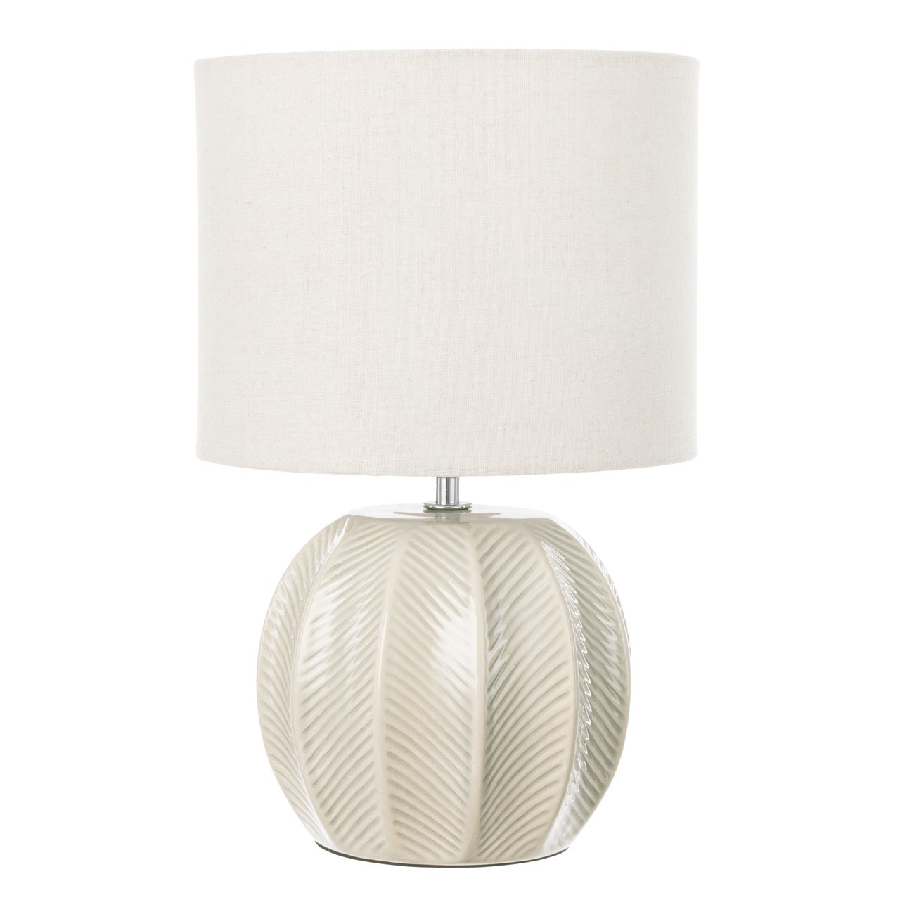 Amalfi Willa Ceramic Table Lamp Taupe & Light Green