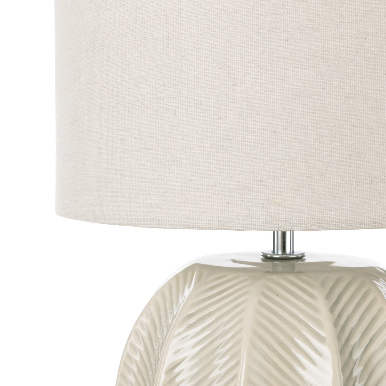 Amalfi Willa Ceramic Table Lamp Taupe & Light Green