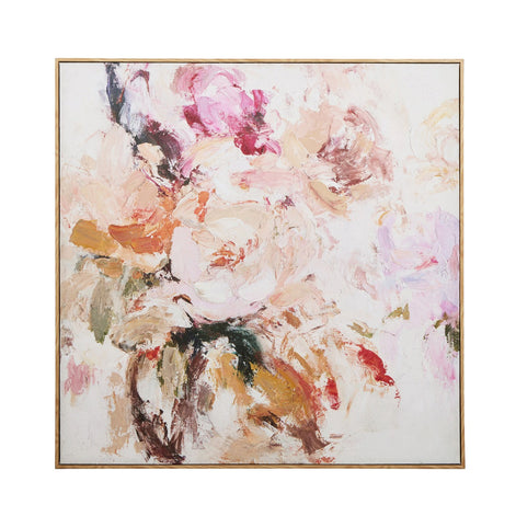 Bloom Hand Finished Wall Art Multi-Coloured