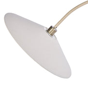 Serra Floor Lamp Beige & Antique Brass