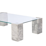 Grand Designs Lark Coffee Table Grey and Clear