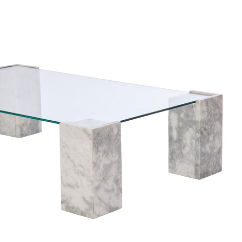 Grand Designs Lark Coffee Table Grey and Clear