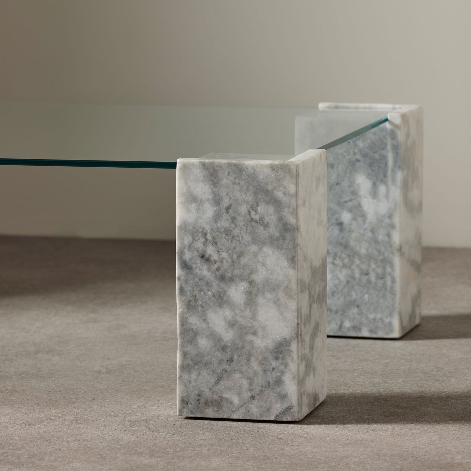Grand Designs Lark Coffee Table Grey and Clear