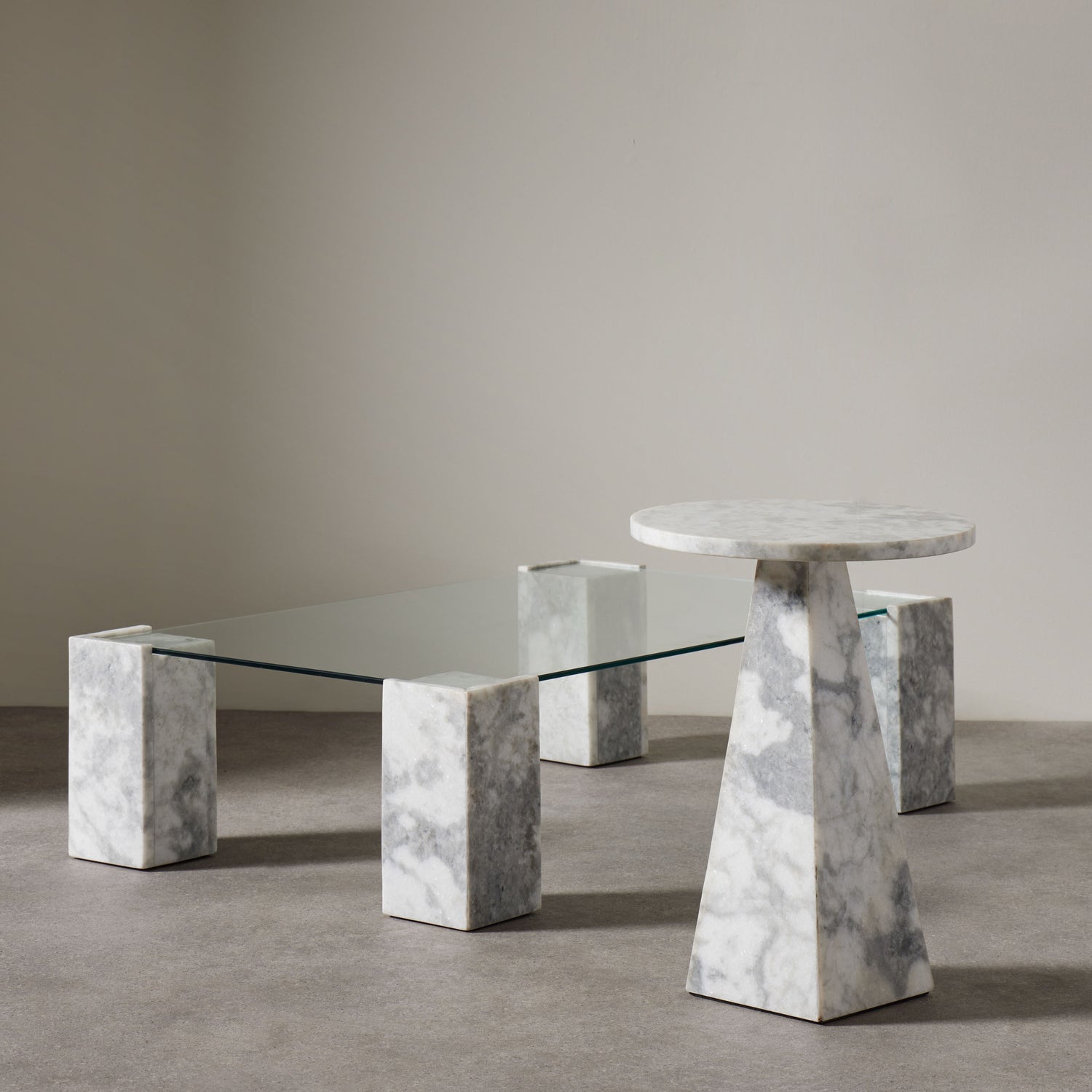 Grand Designs Lark Coffee Table Grey and Clear