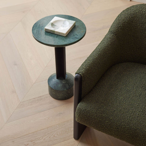 Rowan Side Table Green and Black