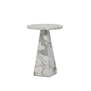 Korra Side Table White and Grey