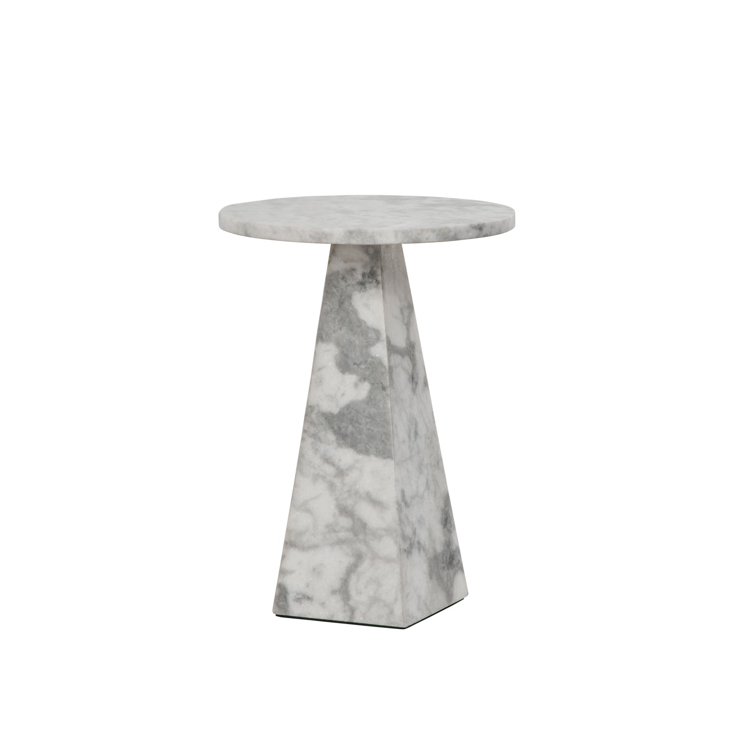 Korra Side Table White and Grey