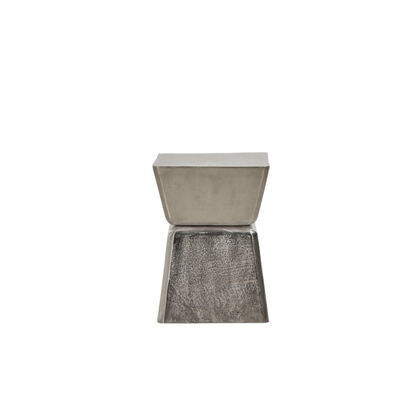 Zalen Side Table Raw Nickel
