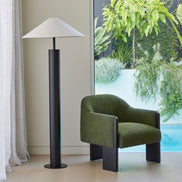 Ollie Armchair Green & Black