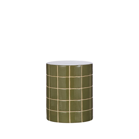 Hugo Side Table Green and Off White