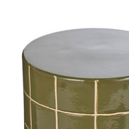 Hugo Side Table Green and Off White