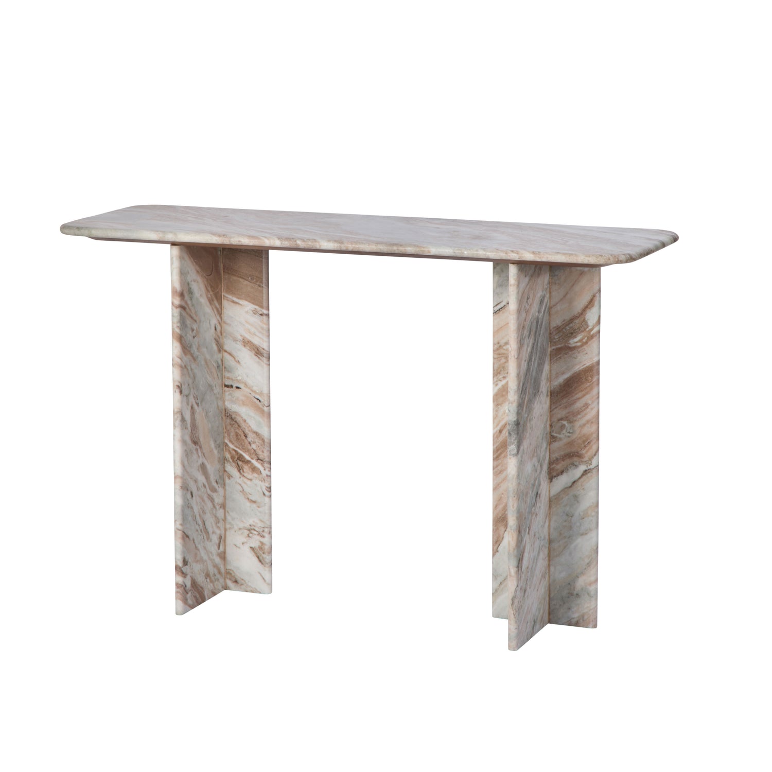 Nalu Console Pink and Brown and White