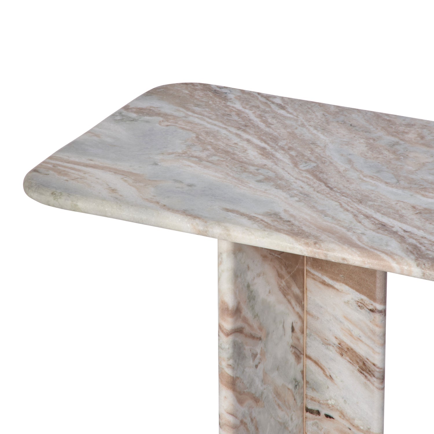 Nalu Console Pink and Brown and White