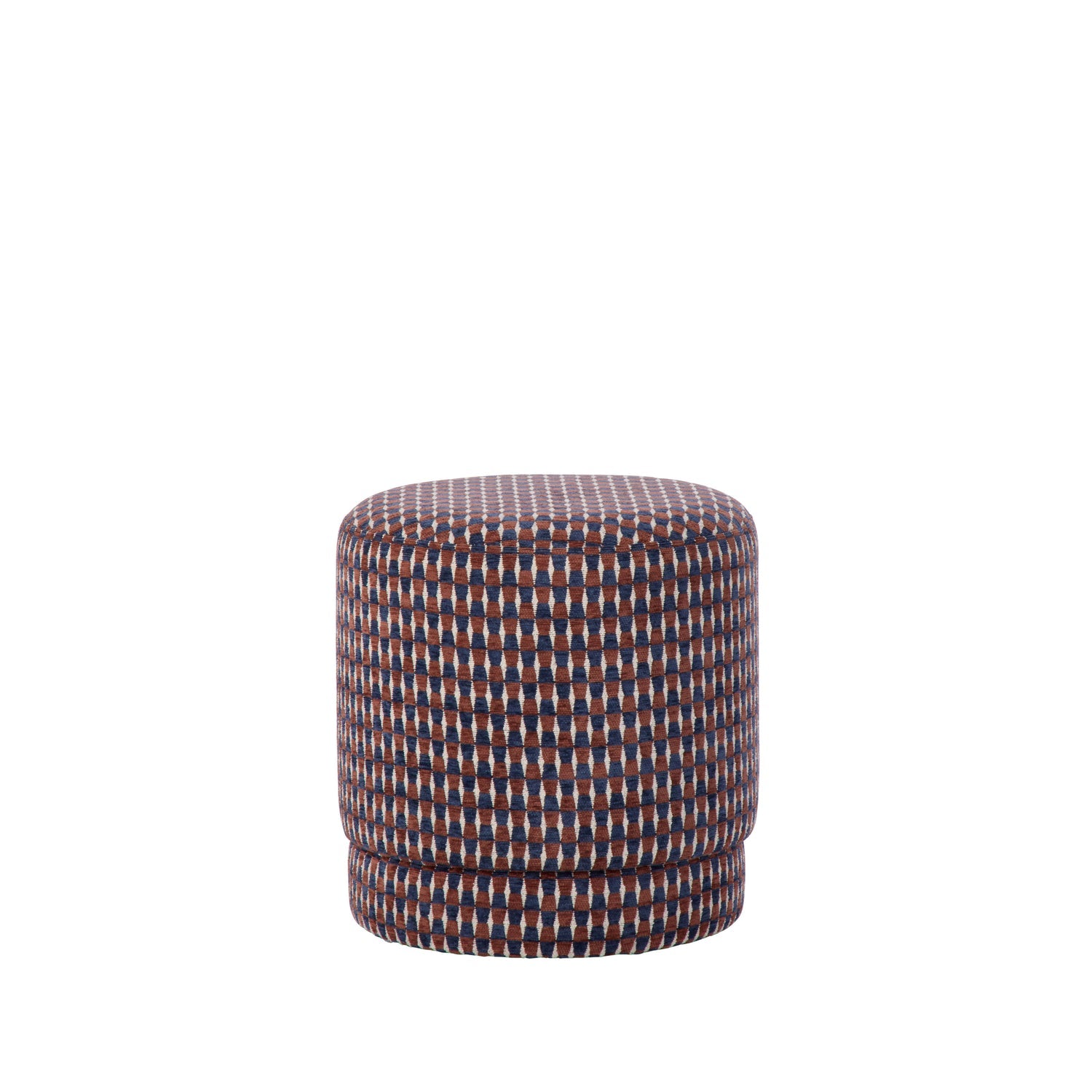 Kiran Stool Blue & Rust