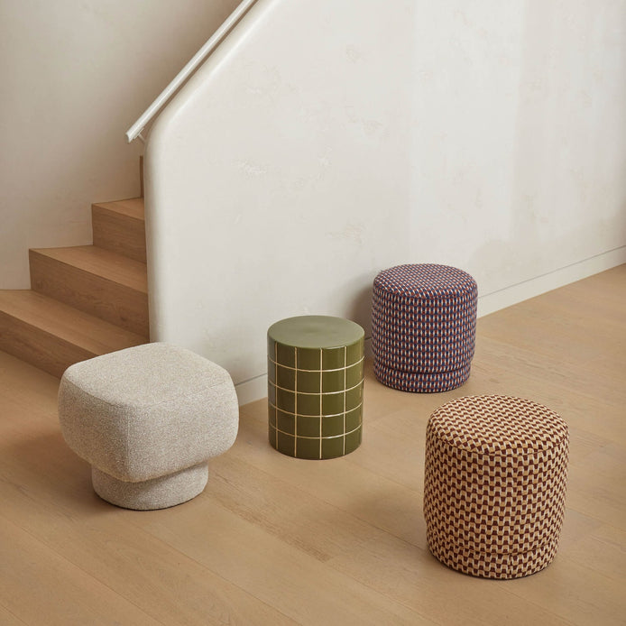 Clark Stool Brown & Mustard