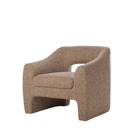 Wells Chair Brown & Taupe