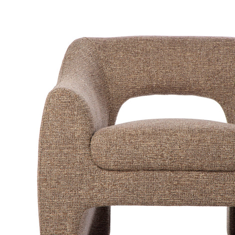 Wells Chair Brown & Taupe
