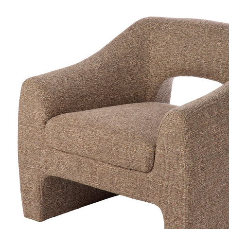 Wells Chair Brown & Taupe